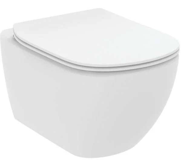 Унитаз подвесной IDEAL STANDARD IDEALMOOD T4665V1 гор. вып. 53,5*36,5 + сиденье (белый матовый) T4665V1