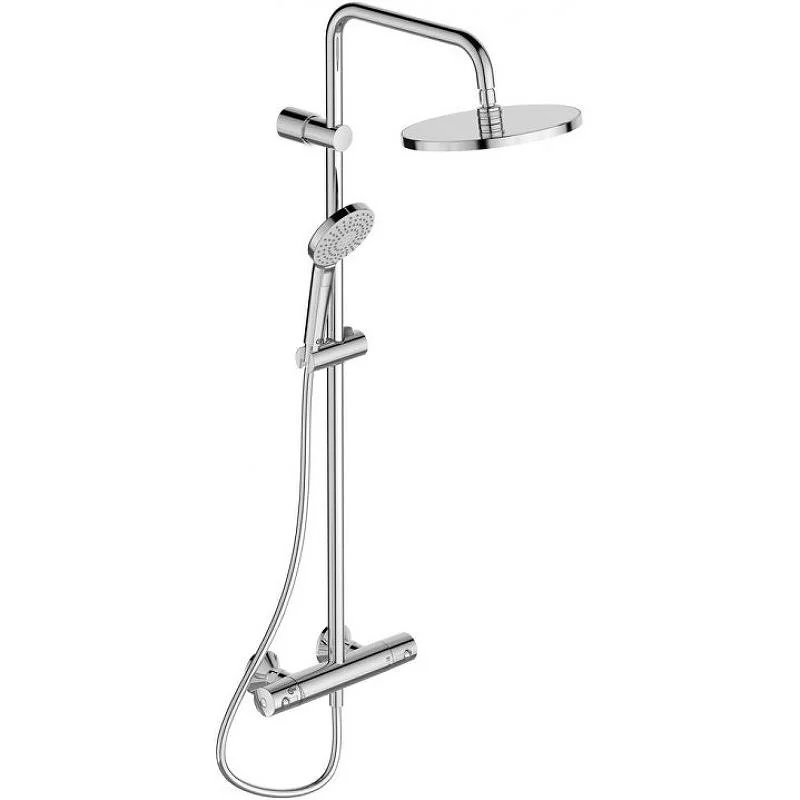 Душевая система с термостатом для душа IDEAL STANDARD IDEALRAIN ECO A6942AA (хром, круглая) A6942AA