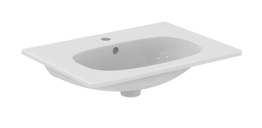Раковина мебельная IDEAL STANDARD TESI T3509V1 (встраиваемая сверху, (82,5*45), белый матовый) T3509V1