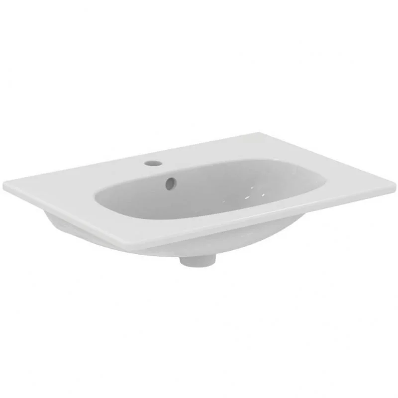 Раковина мебельная IDEAL STANDARD TESI T351001 (встраиваемая сверху, (62,5*45), белый) T351001