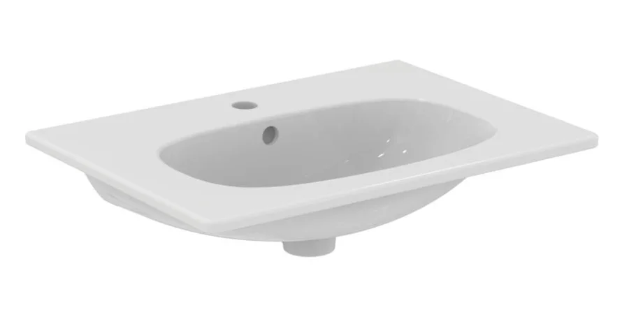 Раковина мебельная IDEAL STANDARD TESI T3510V1 (встраиваемая сверху, (64,5*47), белый матовый) T3510V1
