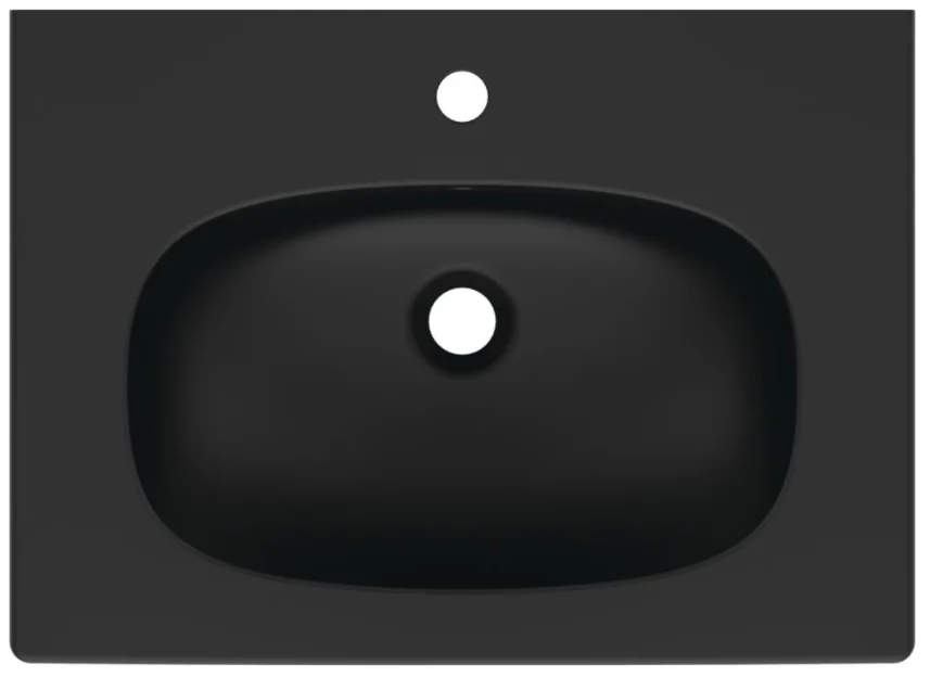 Раковина IDEAL STANDARD TESI T3510V3 (накладная, (62,5*45), черный матовый) T3510V3