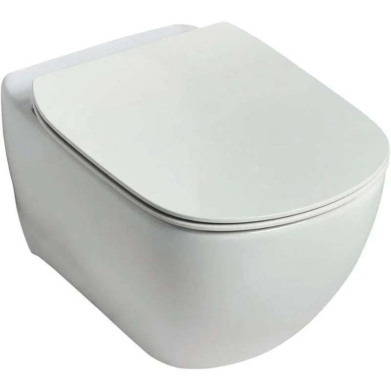 Унитаз подвесной IDEAL STANDARD TESI T355101 Rim гор. вып. 53,5*36,5 + сиденье (белый) T355101