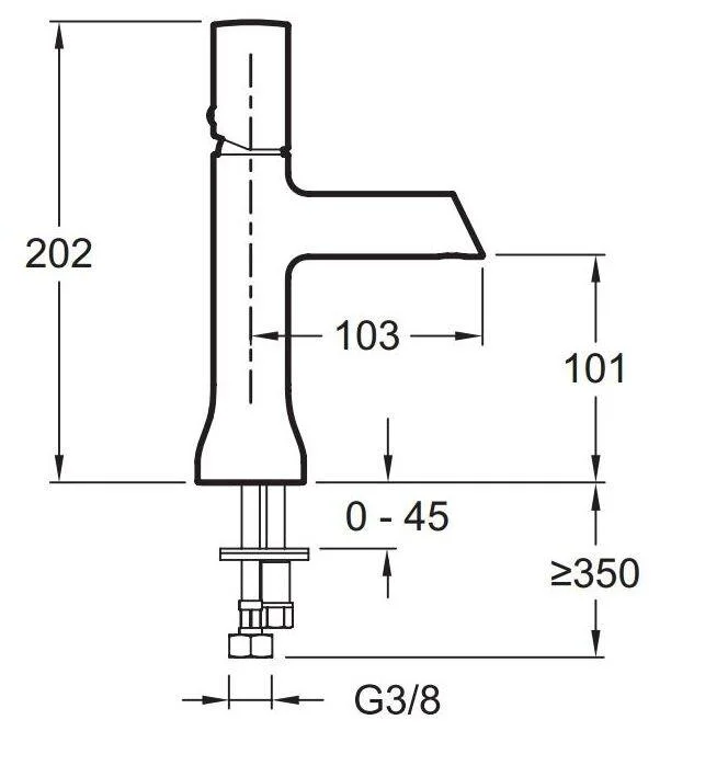 Смеситель для раковины JACOB DELAFON TOOBI E7329-BN (никель, L-10,3 H-10,1) ССП E7329-BN