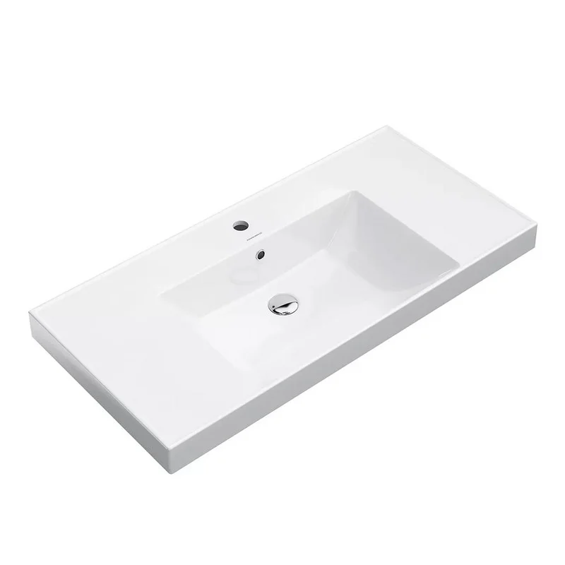 Раковина KERAMA MARAZZI КУБО CU.wb.100 (подвесная, (101*48,5), белый) CU.wb.100