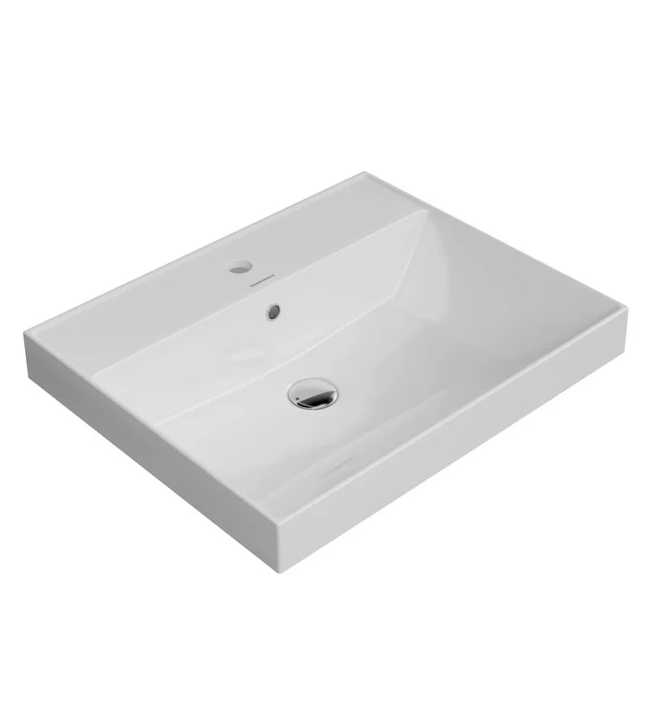 Раковина KERAMA MARAZZI КУБО CU.wb.60 (подвесная, (60,5*48,5), белый) CU.wb.60
