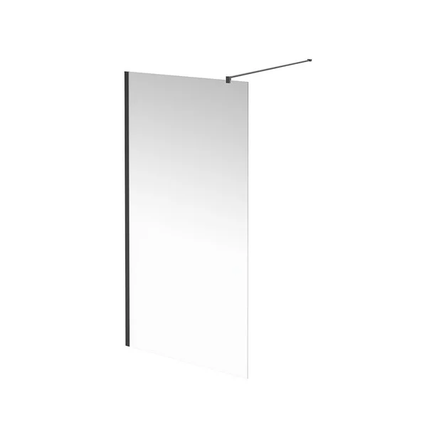 Душевое ограждение KERAMA MARAZZI ВЕТРО (100*) VE.100.WI.BLK.M (неподвижная, черный матовый) VE.100.WI.BLK.M