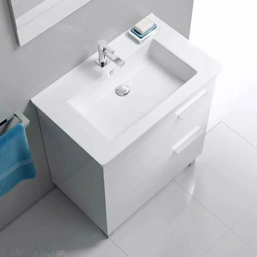 Раковина мебельная KIROVIT ОСКАР 4640021062210 (к тумбе, (76,5*47,5), белый) 4640021062210