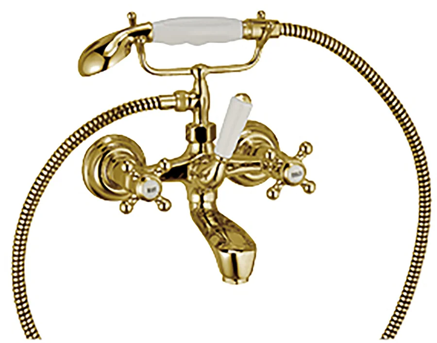 Смеситель для ванны с душем KLUDI ADLON 514414520 (золото, L-16) 514414520