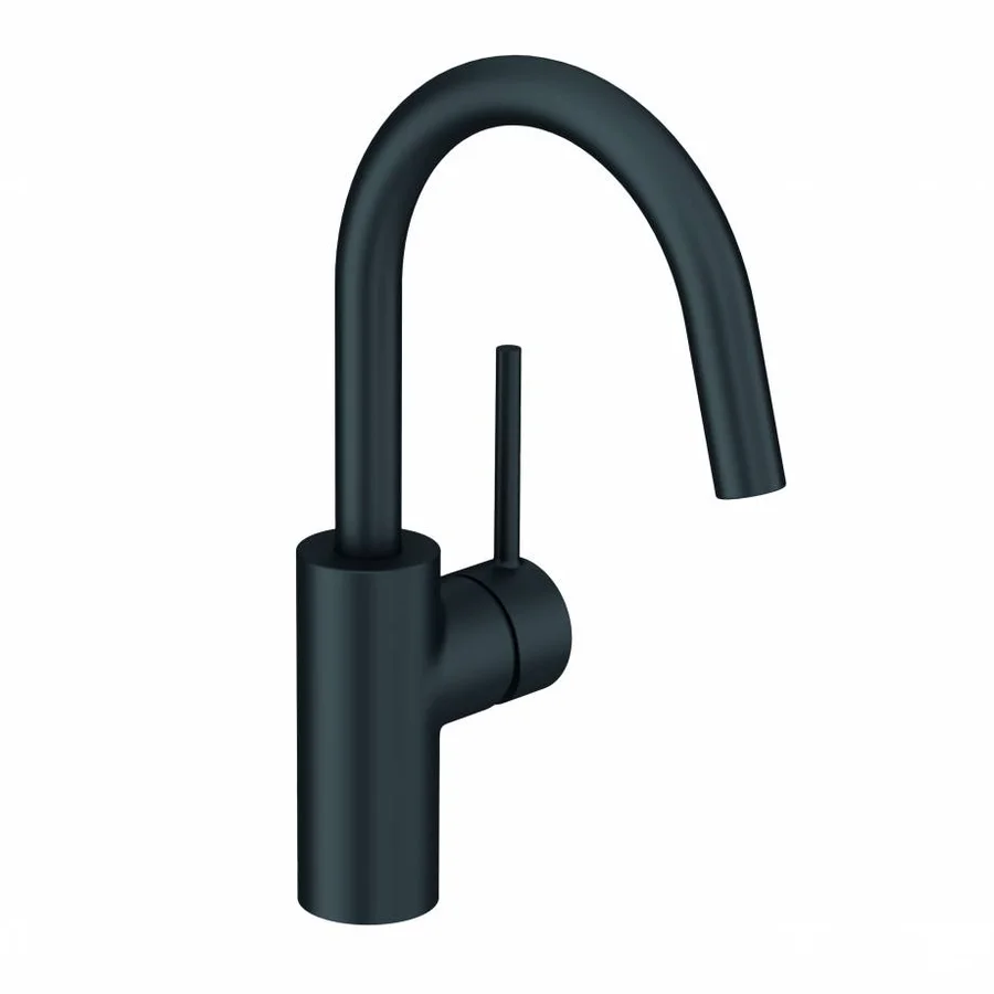 Смеситель для раковины KLUDI BOZZ 380283976 (черный, L-16,5 H-29) 380283976