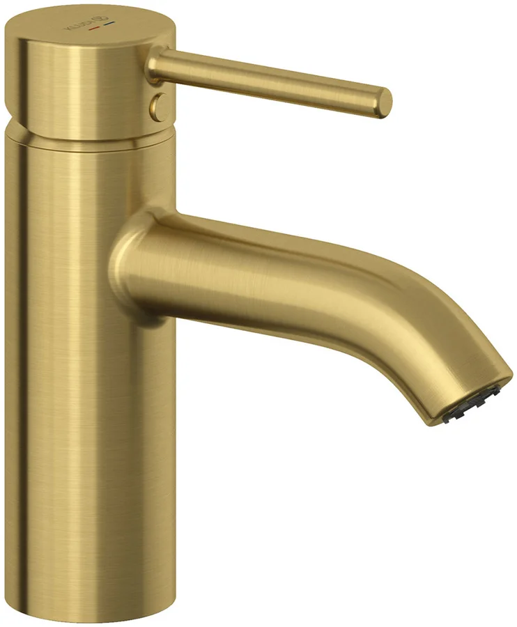 Смеситель для раковины KLUDI BOZZ 38266N076 (брашированное золото, L-14 H-7,5) 38266N076