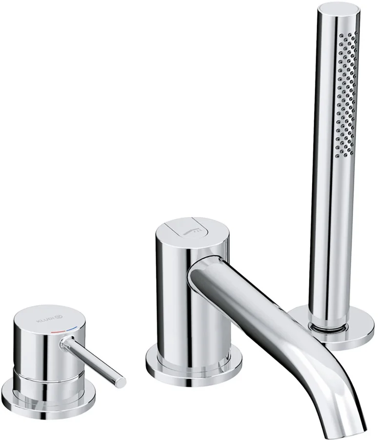 Смеситель на борт ванны KLUDI BOZZ 384480576 (хром, L-22 H-8,5) 384480576