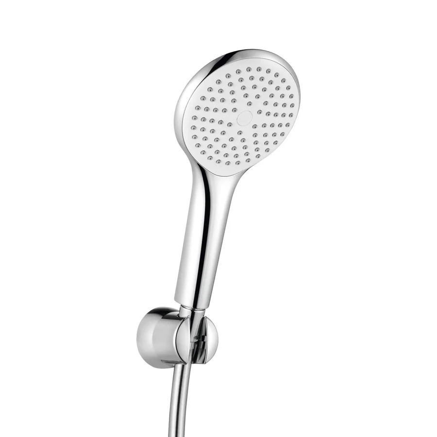 Душевой гарнитур с держателем KLUDI FRESHLINE 6785091-00 (белый/хром, круглый) ССП 6785091-00