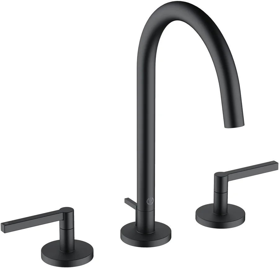 Смеситель для раковины KLUDI NOVA FONTE Puristic 201433915 (черный, L-17 H-29) 201433915