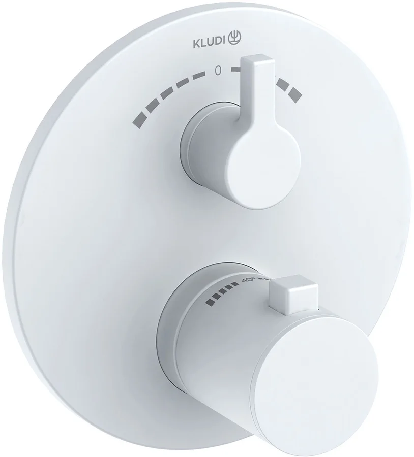 Термостат для душа KLUDI NOVA FONTE Puristic 208105315 для 88022 (белый матовый) 208105315