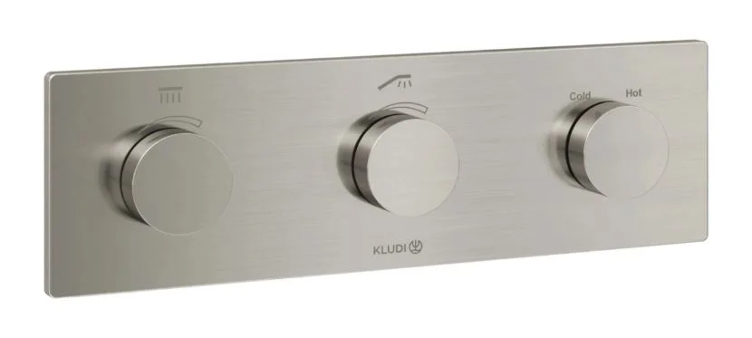 Термостат встраиваемый для душа KLUDI PUSHTRONIC 38300N5-00 (никель) 38300N5-00