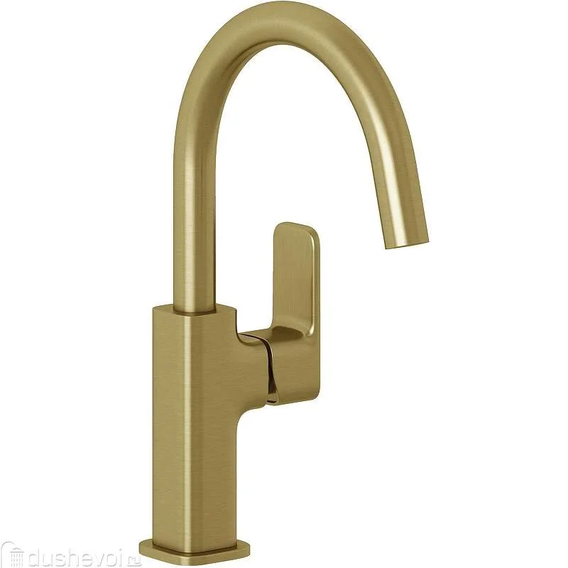 Смеситель для раковины KLUDI RENON 42028N075 (брашированное золото, L-17 H-18) 42028N075