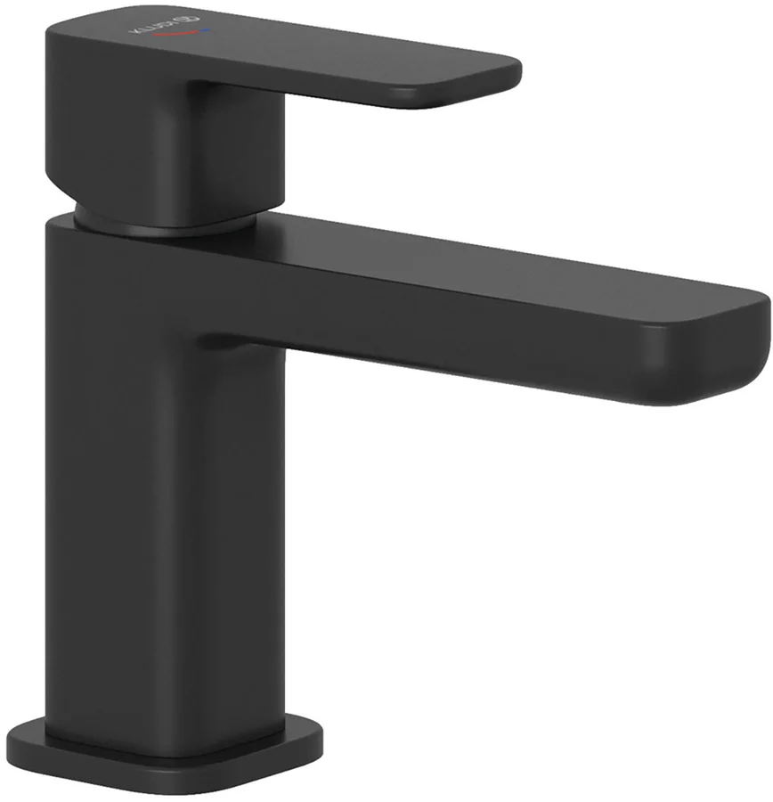 Смеситель для раковины KLUDI RENON 422673975 EcoPlus (черный матовый, L-11 H-8,5) 422673975