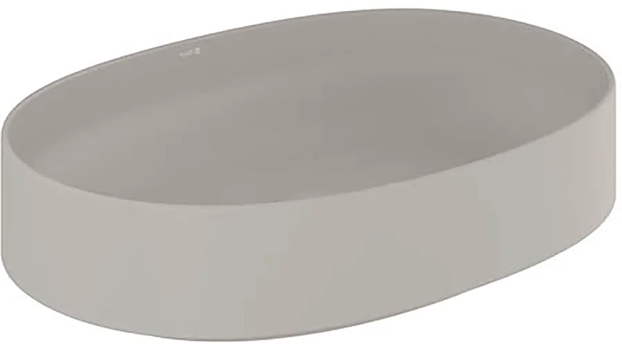 Раковина KLUDI RESA O 58CW20O2 (накладная, (60*40), серо-бежевый матовый) 58CW20O2