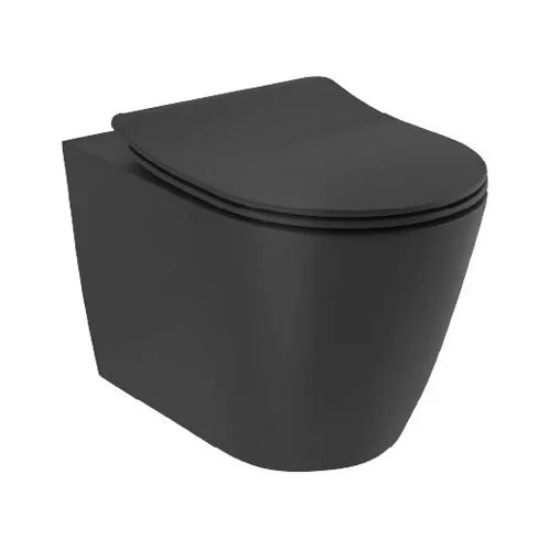 Унитаз подвесной KLUDI RESA R 23WCW0239 Rim гор. вып. 52*36 spiralflush (черный матовый) 23WCW0239