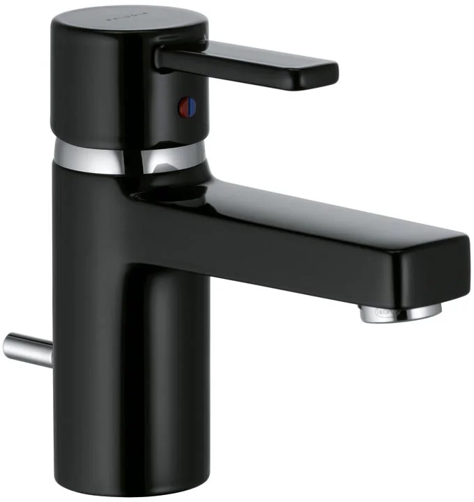 Смеситель для раковины KLUDI ZENTA 382508675 (черный/хром, L-10,6 H-6,4) 382508675
