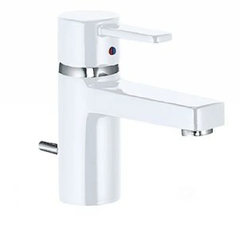 Смеситель для раковины KLUDI ZENTA 382509175 (белый/хром, L-10,5 H-6,5) ССП 382509175