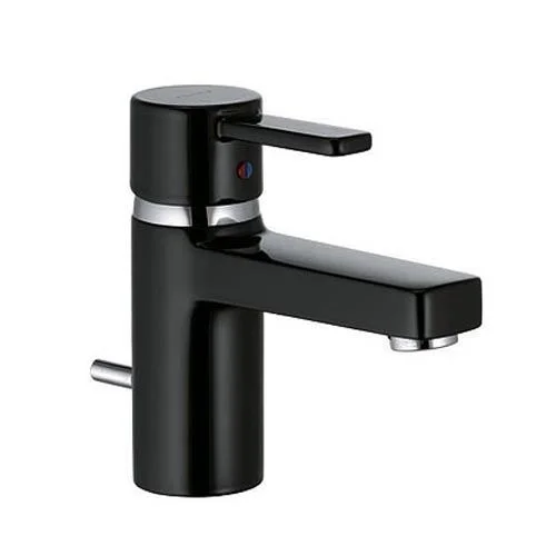 Смеситель для раковины KLUDI ZENTA 382518675 (черный/хром, L-10,6 H-6,4) 382518675
