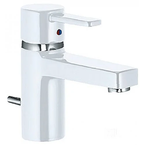 Смеситель для раковины KLUDI ZENTA 382519175 (белый/хром, L-10,5 H-6,5) ССП 382519175