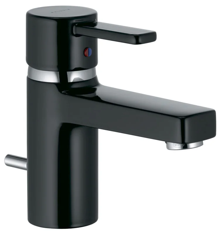 Смеситель для раковины KLUDI ZENTA 382608675 (черный/хром, L-12 H-7,5) 382608675