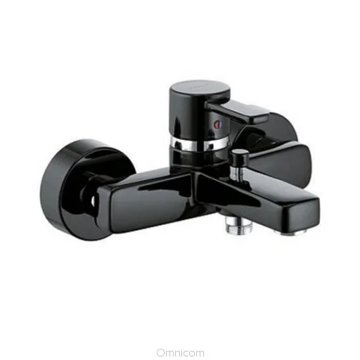 Смеситель для ванны с душем KLUDI ZENTA 386708675 (черный/хром, L-15,4) 386708675