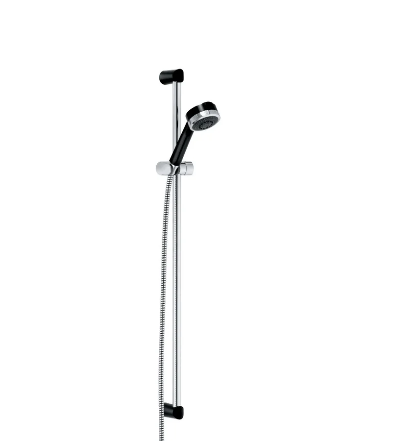 Душевой гарнитур со штангой KLUDI ZENTA 6084086-00 (черный/хром, круглый) ССП 6084086-00