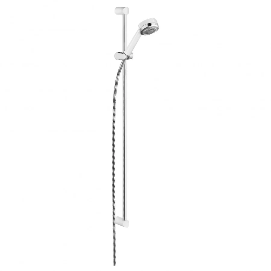 Душевой гарнитур со штангой KLUDI ZENTA 6084091-00 (белый/хром, круглый) ССП 6084091-00
