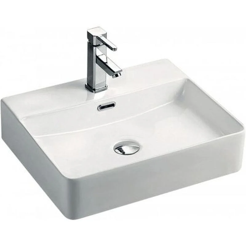 Раковина KOLLER POOL KVADRO KR-0500M-WB (накладная, (50*42), белый) KR-0500M-WB