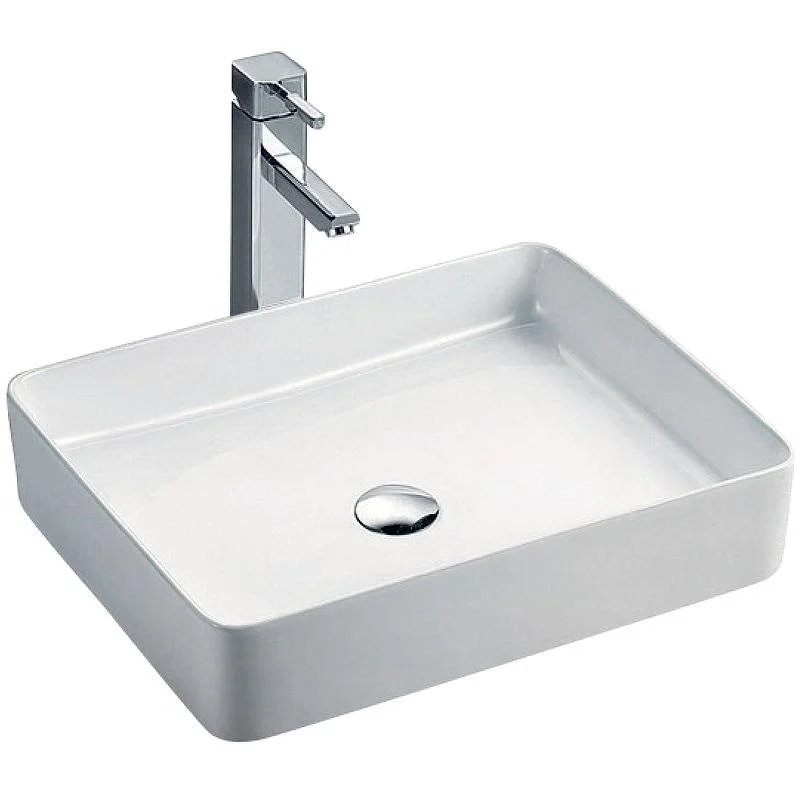 Раковина KOLLER POOL KVADRO KR-0510-WB (накладная, (51*40,5), белый) KR-0510-WB