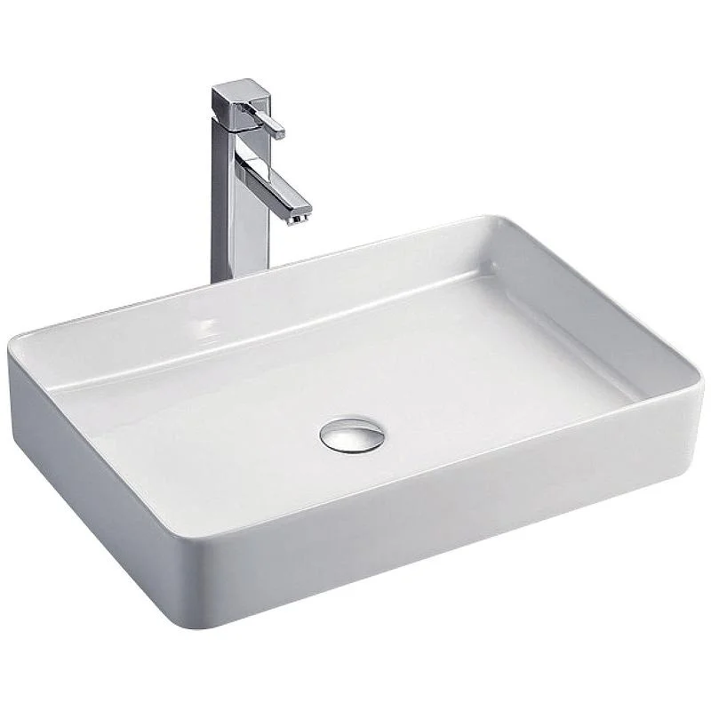 Раковина KOLLER POOL KVADRO KR-0600-WB (накладная, (60*40,5), белый) KR-0600-WB