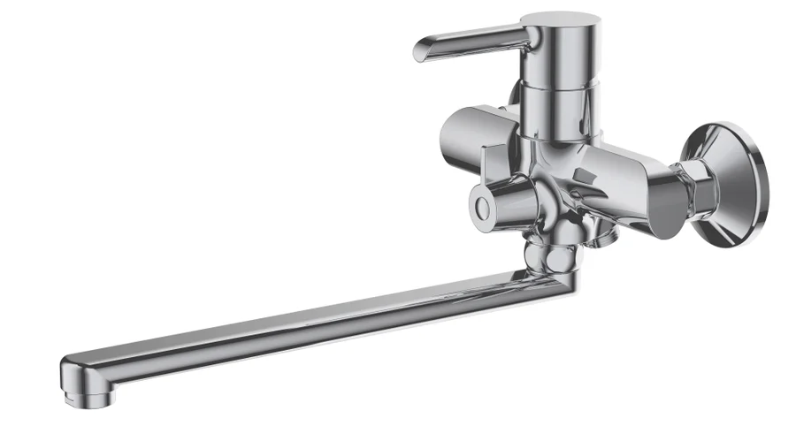 Смеситель для ванны AQUANIKA LOGIC AQL1734CR с душевым гарнитуром (хром, L-32) AQL1734CR