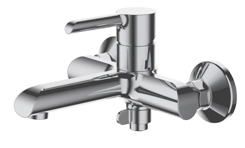 Смеситель для ванны AQUANIKA LOGIC AQL3034CR (хром, L-18) AQL3034CR