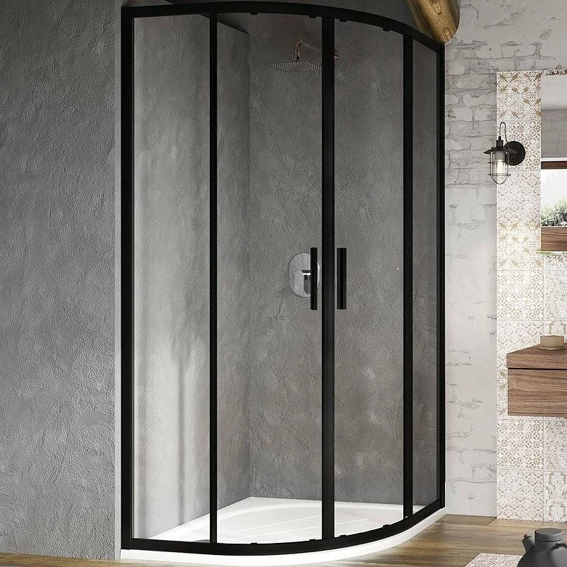 Душевой уголок RAVAK BLIX SLIM (80*80) BLSCP4 X3BM40300Z1 (раздвижная, черный) X3BM40300Z1