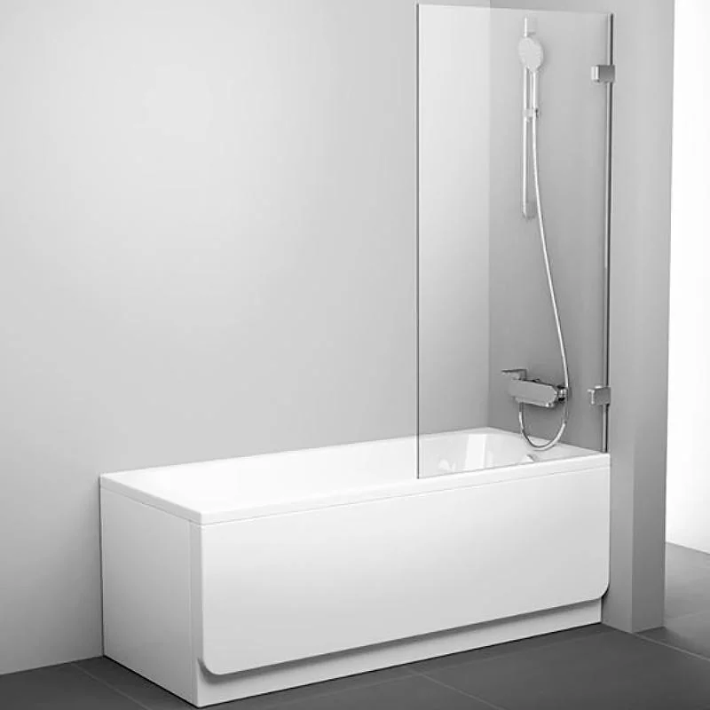 Шторка на ванну RAVAK BRILLIANT (80*) BVS1 7U840A00Z1 (неподвижная, хром) 7U840A00Z1