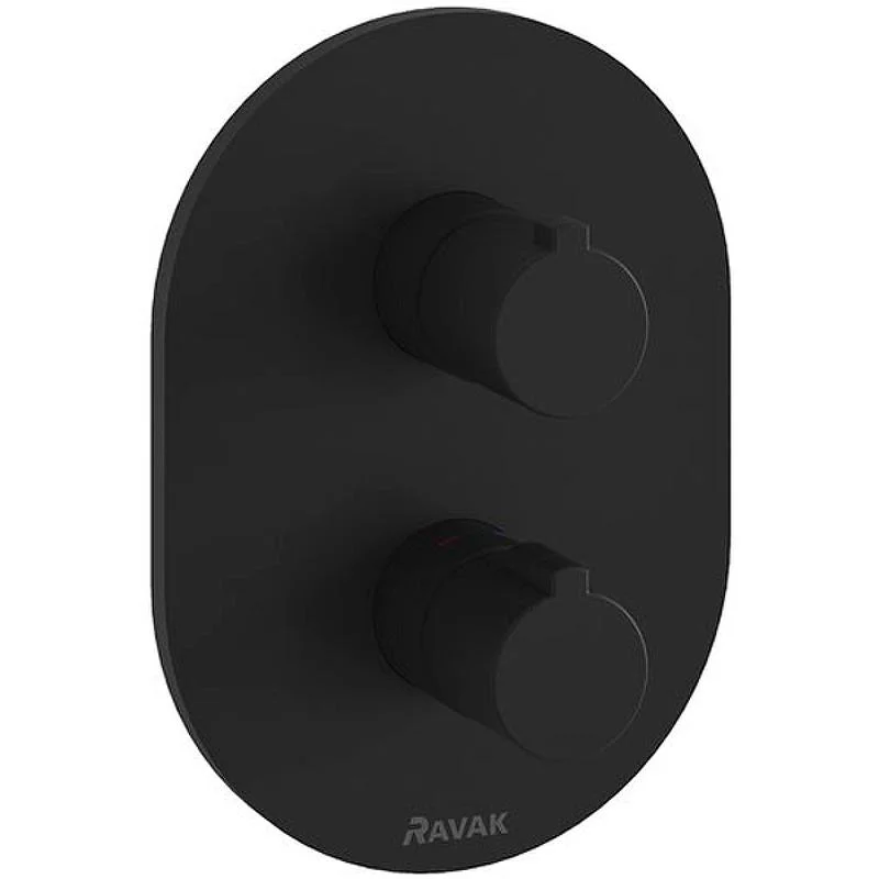 Термостат для ванны с душем RAVAK CHROME X070432 (черный) X070432