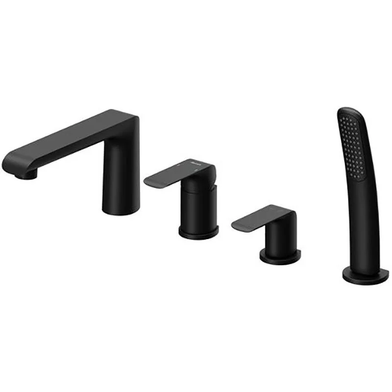 Смеситель для ванны RAVAK FLAT X070176 (черный матовый, L-18,1 H-9,6) X070176