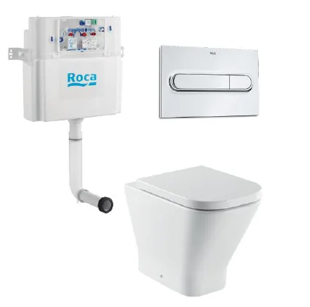 ПЭК ROCA GAP 893109000 (скрытый бачок + унитаз приставной + сид. SoftClose + клавиша) 893109000