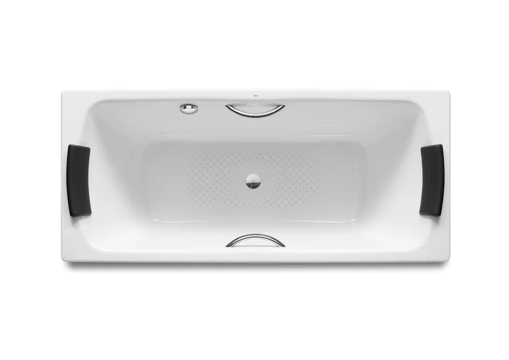 Ванна ROCA LUN PLUS (180*80) 221250001 (белый, слив.отверстие по центру, AntiSlip) ССП 221250001