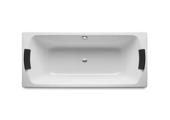 Ванна ROCA LUN PLUS (180*80) 221270000 (белый, слив.отверстие по центру, AntiSlip) ССП 221270000