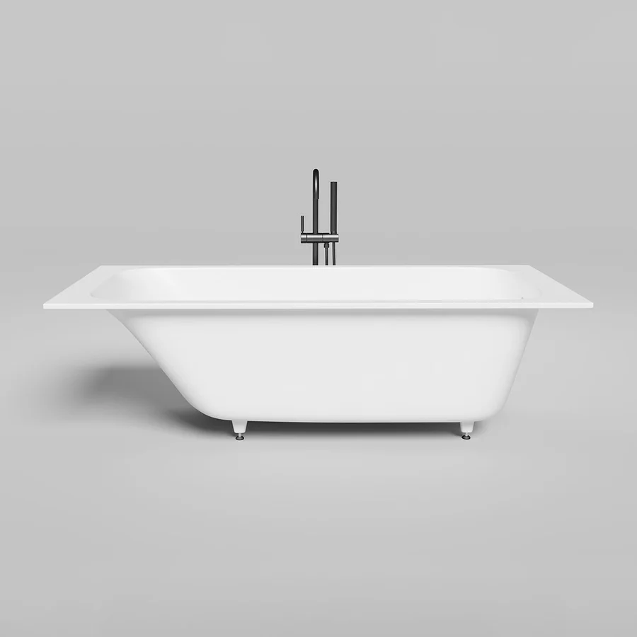 Ванна SALINI ОРЛАНДА КИТ/ORLANDA KIT (180*80) 102112G (ножки, S-Sense, белый глянец, слив.отверстие 102112G