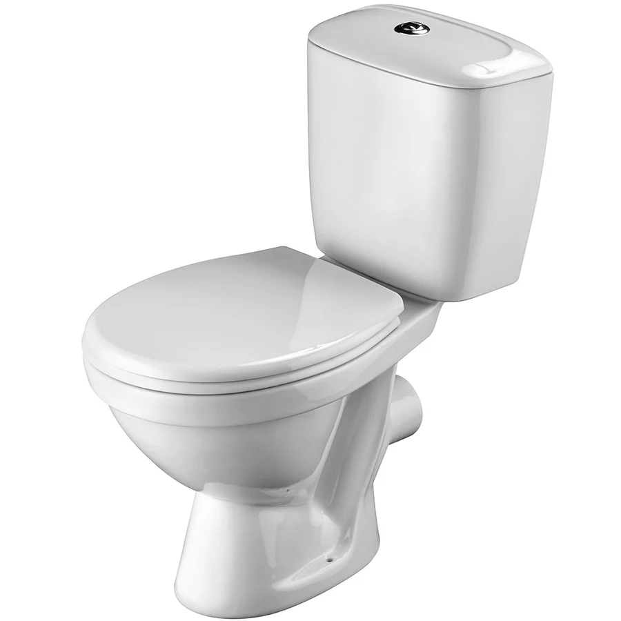 Унитаз-компакт напольный SANTEK ПАЛЛАДА 1.WH30.2.371 гор. вып. 64*37 + сиденье п/п (белый) 1.WH30.2.371