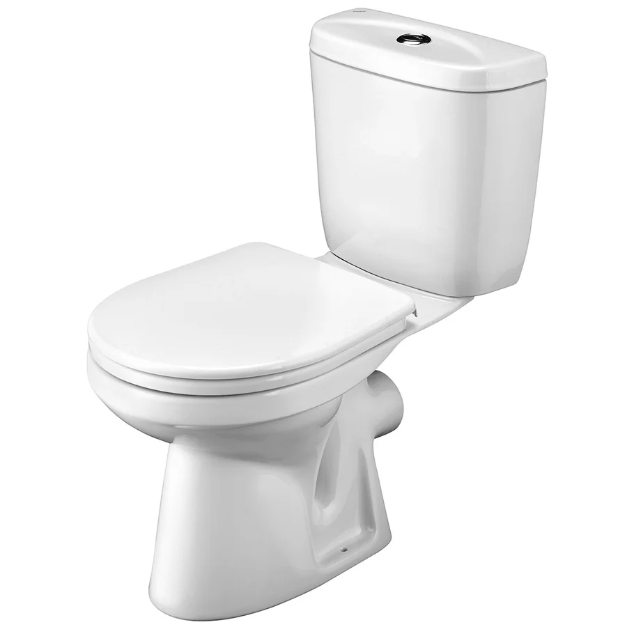 Унитаз-компакт напольный SANTEK АНИМО 1.WH11.0.035 гор. вып. 75*63,5 + сиденье п/п (белый) 1.WH11.0.035