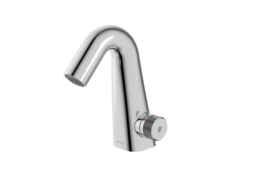 Смеситель для раковины электронный SANTEK КОСМО WH5A06019C001 220В/6В (хром, L-10 H-10,4) WH5A06019C001