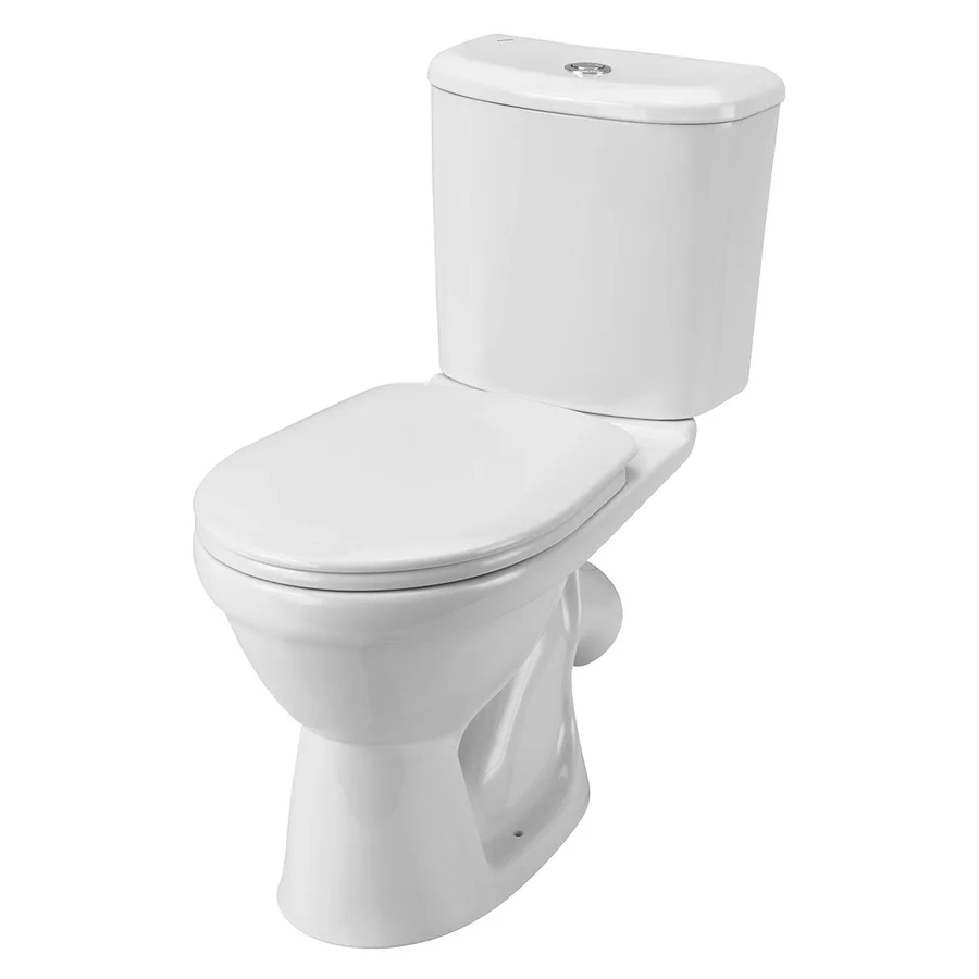 Унитаз-компакт напольный SANTEK БОРЕАЛЬ 1.WH30.1.704 кос.вып. 65,3*37 + сиденье п/п (белый) 1.WH30.1.704