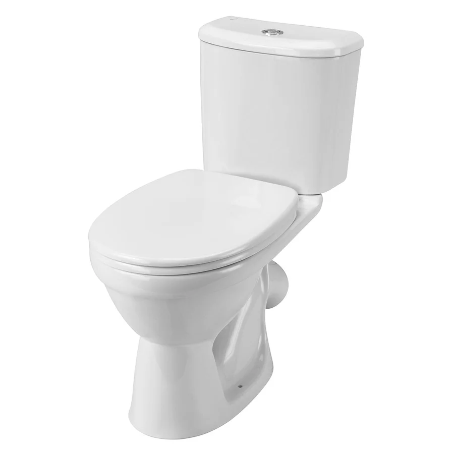 Унитаз-компакт напольный SANTEK БОРЕАЛЬ 1.WH30.2.146 кос.вып. 65,3*37 + сиденье (белый) 1.WH30.2.146